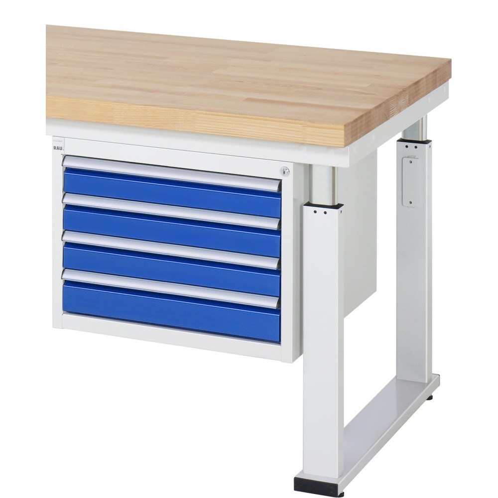 Numéro de l'image du produit 1: RAU Caisson sous plateau adlatus HxlxP 440 x 580 x 650 mm, 4 tiroirs 4 x 90 mm