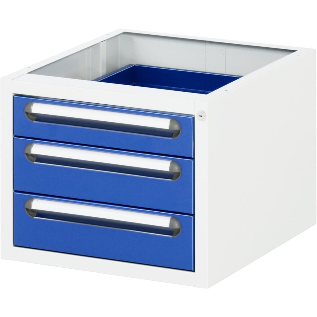 RAU Caisson sous plateau pour table pour poste de travail série Tom HxlxP 395 x 480 x 600 mm, avec 3 tiroirs Illustration du produit: RAU Caisson sous plateau pour table pour poste de travail série Tom HxlxP 395 x 480 x 600 mm, avec 3 tiroirs