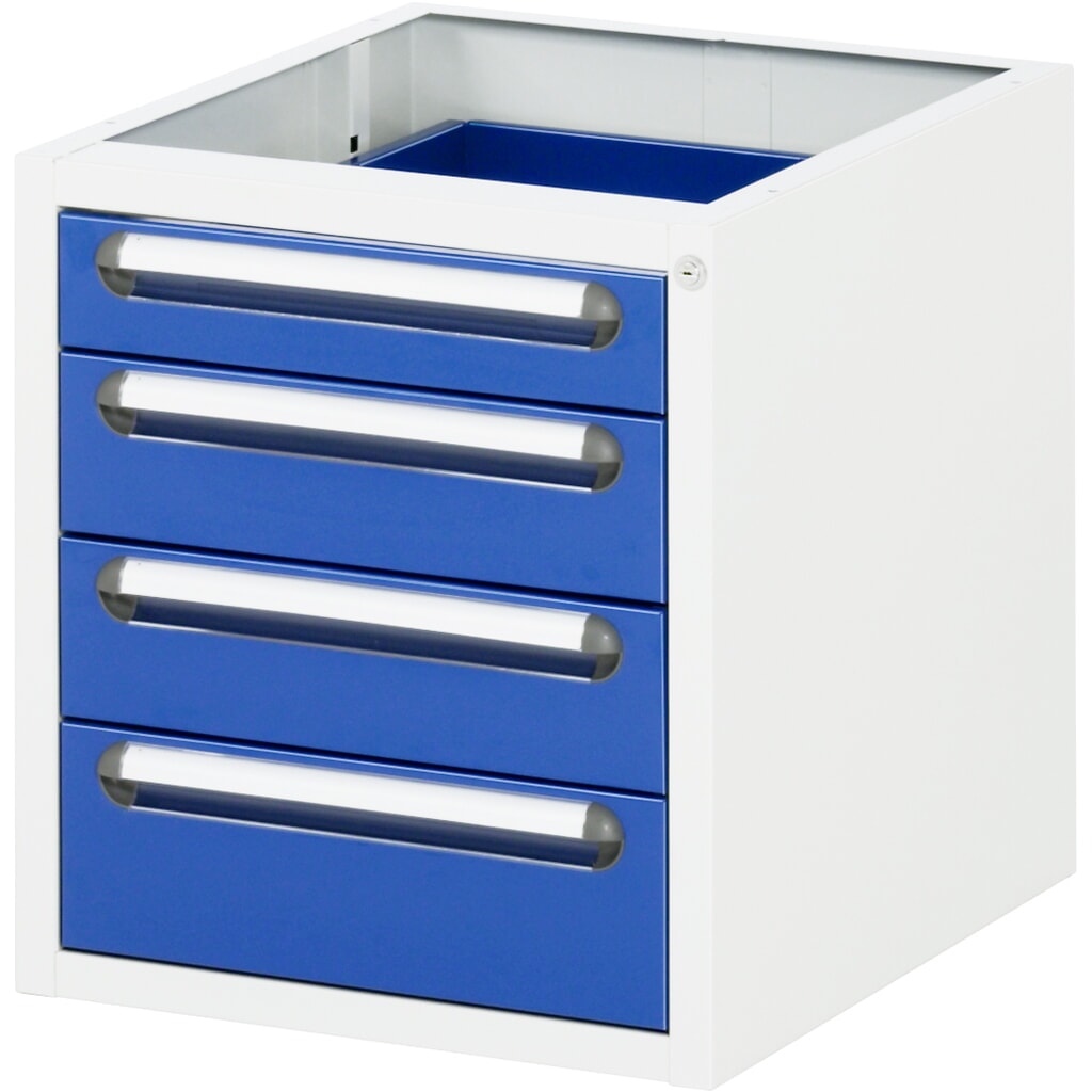 RAU Caisson sous plateau pour table pour poste de travail série Tom HxlxP 545 x 480 x 600 mm, avec 4 tiroirs Illustration du produit: RAU Caisson sous plateau pour table pour poste de travail série Tom HxlxP 545 x 480 x 600 mm, avec 4 tiroirs