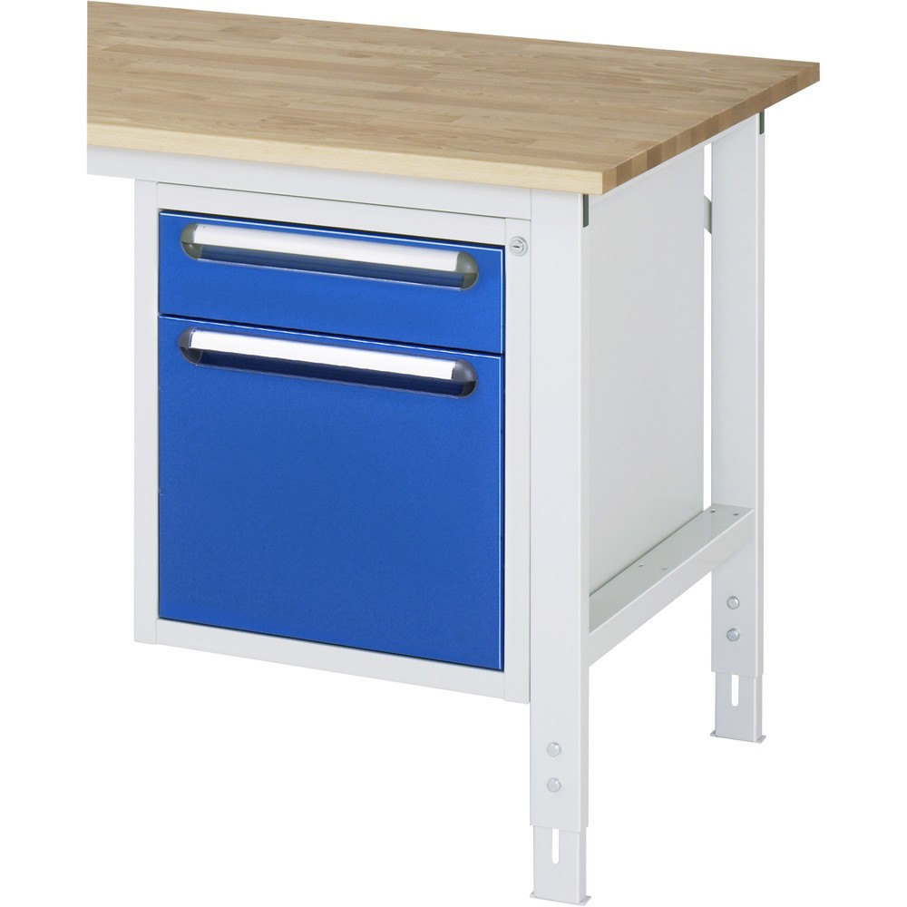 Numéro de l'image du produit 2: RAU Caisson sous plateau pour table pour poste de travail série Tom HxlxP 545 x 480 x 600 mm, avec 2 tiroirs