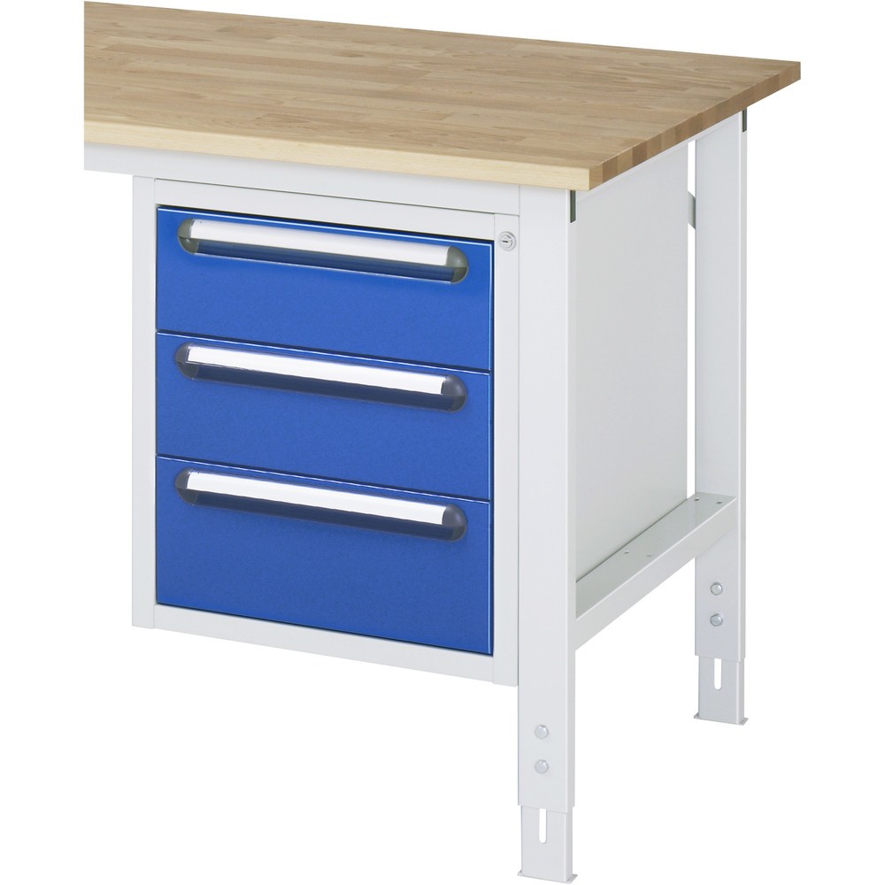 Numéro de l'image du produit 2: RAU Caisson sous plateau pour table pour poste de travail série Tom HxlxP 545 x 480 x 600 mm, avec 3 tiroirs