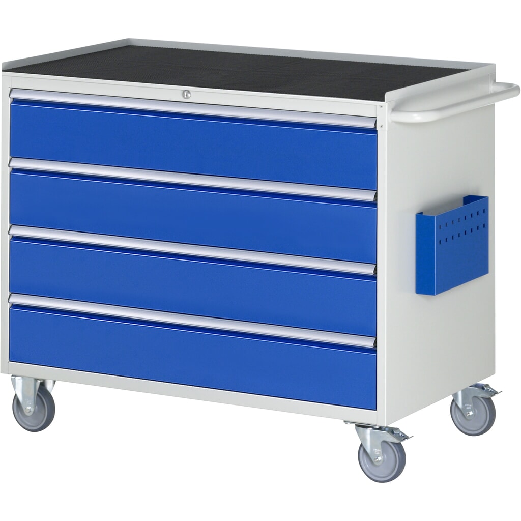 RAU Servante d'atelier série 7000, HxlxP 975 x 1 145 x 650 mm, avec 4 tiroirs taille XXL, surface métallique Illustration du produit: RAU Servante d'atelier série 7000, HxlxP 975 x 1 145 x 650 mm, avec 4 tiroirs taille XXL, surface métallique