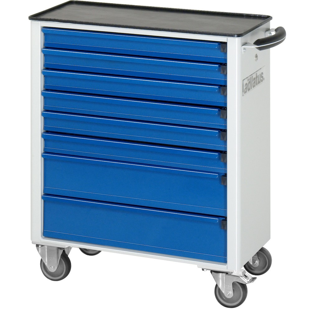 Numéro de l'image du produit 2: RAU Chariot pour outils série adlatus 700, HxLxP 860 x 700 x 350 mm, 8 tiroirs 6 x 65, 2 x 130 mm, Plan de travail en métal