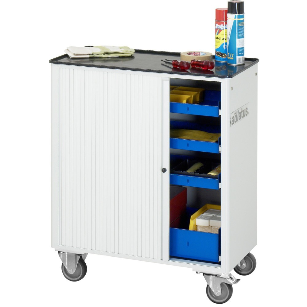 Numéro de l'image du produit 2: RAU Chariot pour outils série adlatus 700, HxLxP 860 x 725 x 400 mm, 4 tiroirs 3 x 40, 1 x 105 mm, Plan de travail en métal