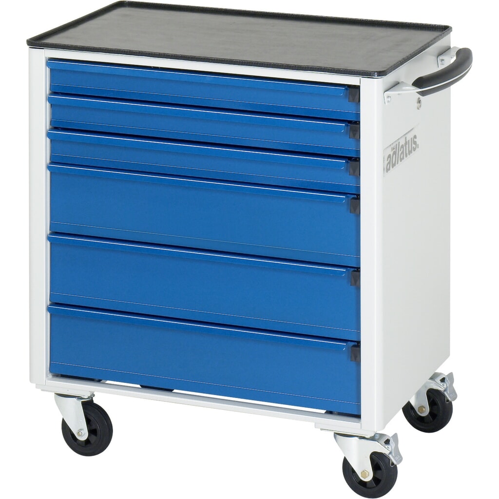 RAU Chariot pour outils série adlatus 700, HxLxP 790 x 700 x 510 mm, 6 tiroirs 3 x 65, 3 x 130 mm, Plan de travail en métal N° de l'image du produit 2 : RAU Chariot pour outils série adlatus 700, HxLxP 790 x 700 x 510 mm, 6 tiroirs 3 x 65, 3 x 130 mm, Plan de travail en métal