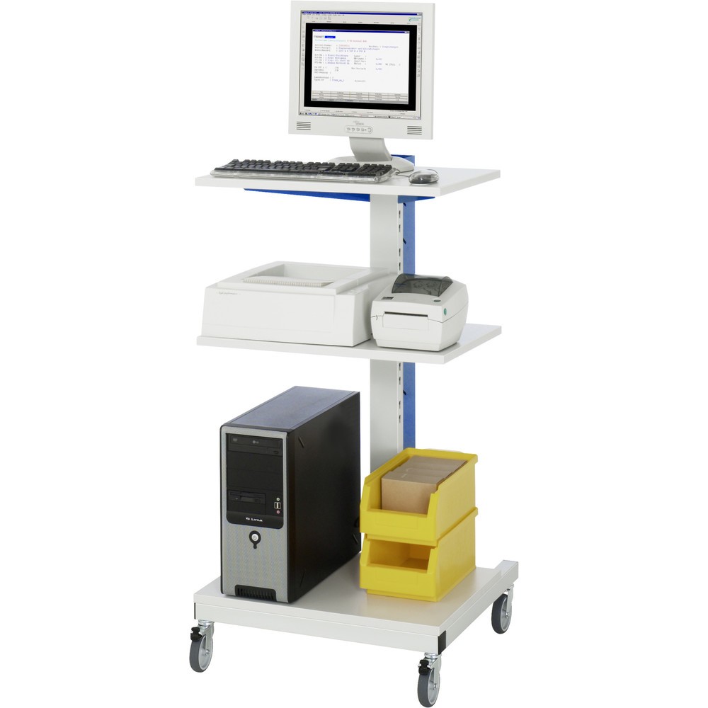 Numéro de l'image du produit 2: RAU Colonne porte-PC, HxlxP 1 230 x 650 x 650 mm, avec jeu de roulettes