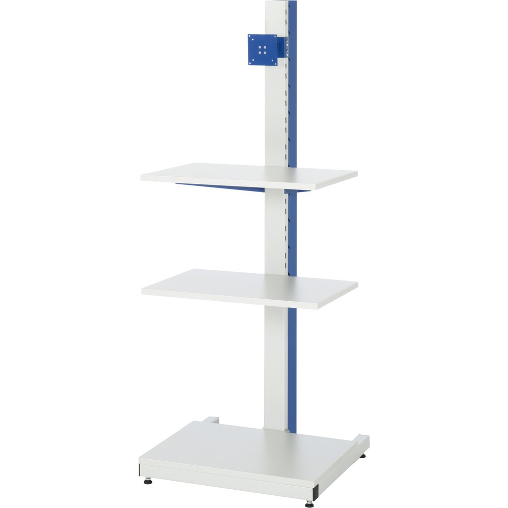 Numéro de l'image du produit 1: RAU Colonne porte-PC, HxlxP 1 680 x 650 x 650 mm, avec support pour écran plat