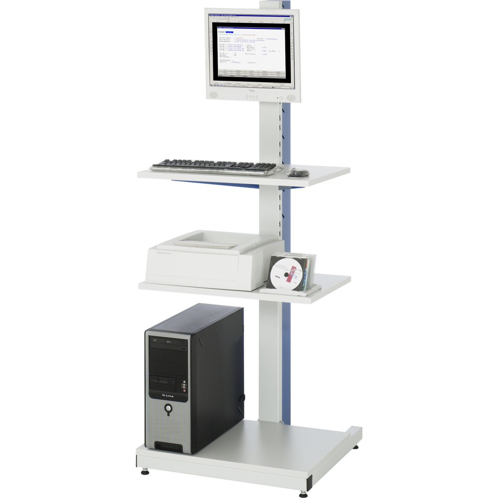 Numéro de l'image du produit 3: RAU Colonne porte-PC, HxlxP 1 680 x 650 x 650 mm, avec support pour écran plat