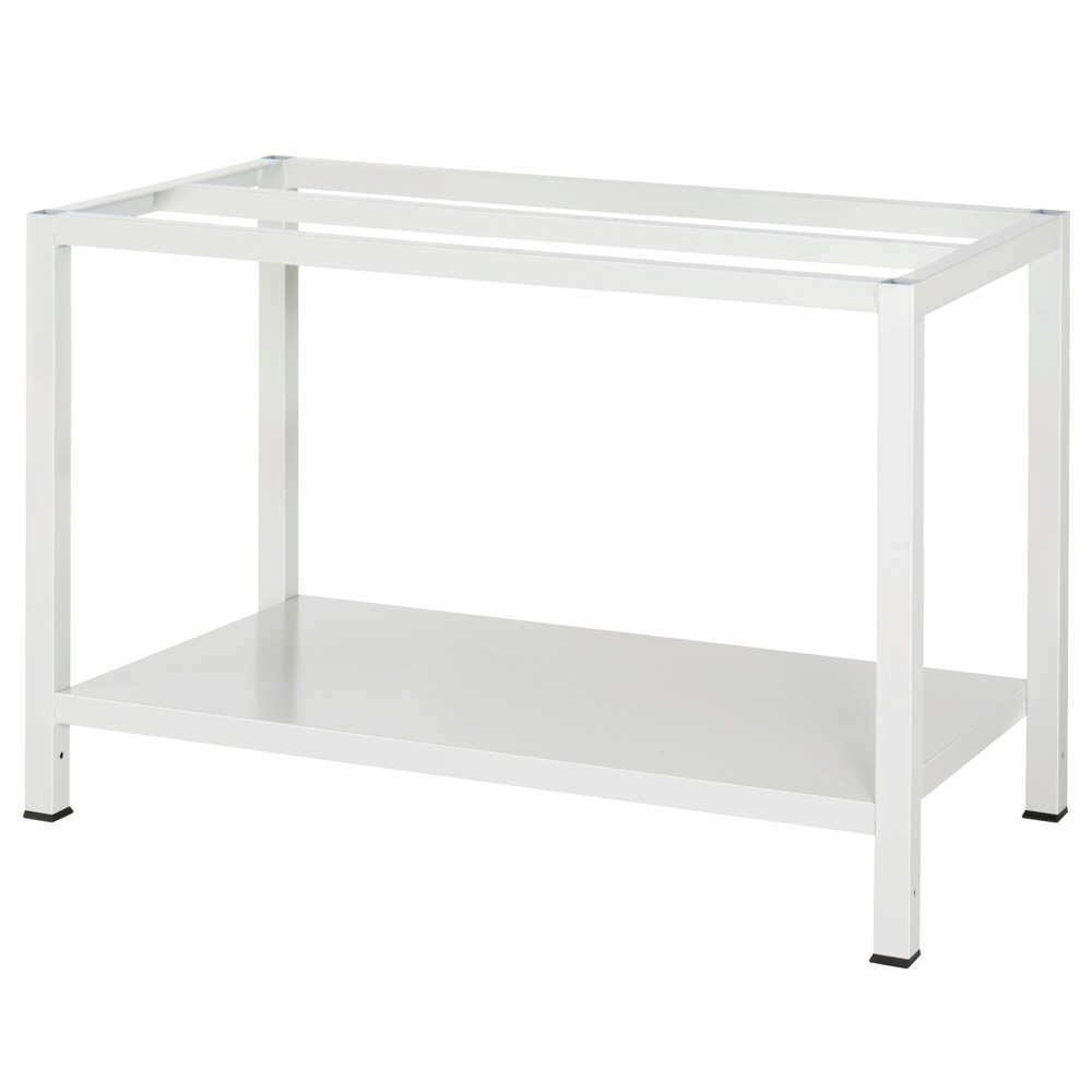 Numéro de l'image du produit 3: RAU Établi 900 avec tablette profondeur 650 mm, HxlxP 825 x 1 250 x 800 mm, Plan de travail avec revêtement mélaminé EGB