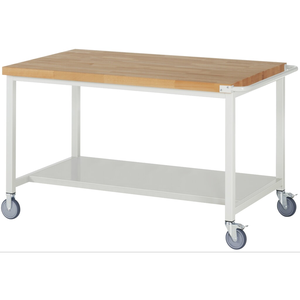 RAU Établi mobile série 8000, HxlxP 880 x 1 500 x 900 mm, tablette inférieure Illustration du produit: RAU Établi mobile série 8000, HxlxP 880 x 1 500 x 900 mm, tablette inférieure