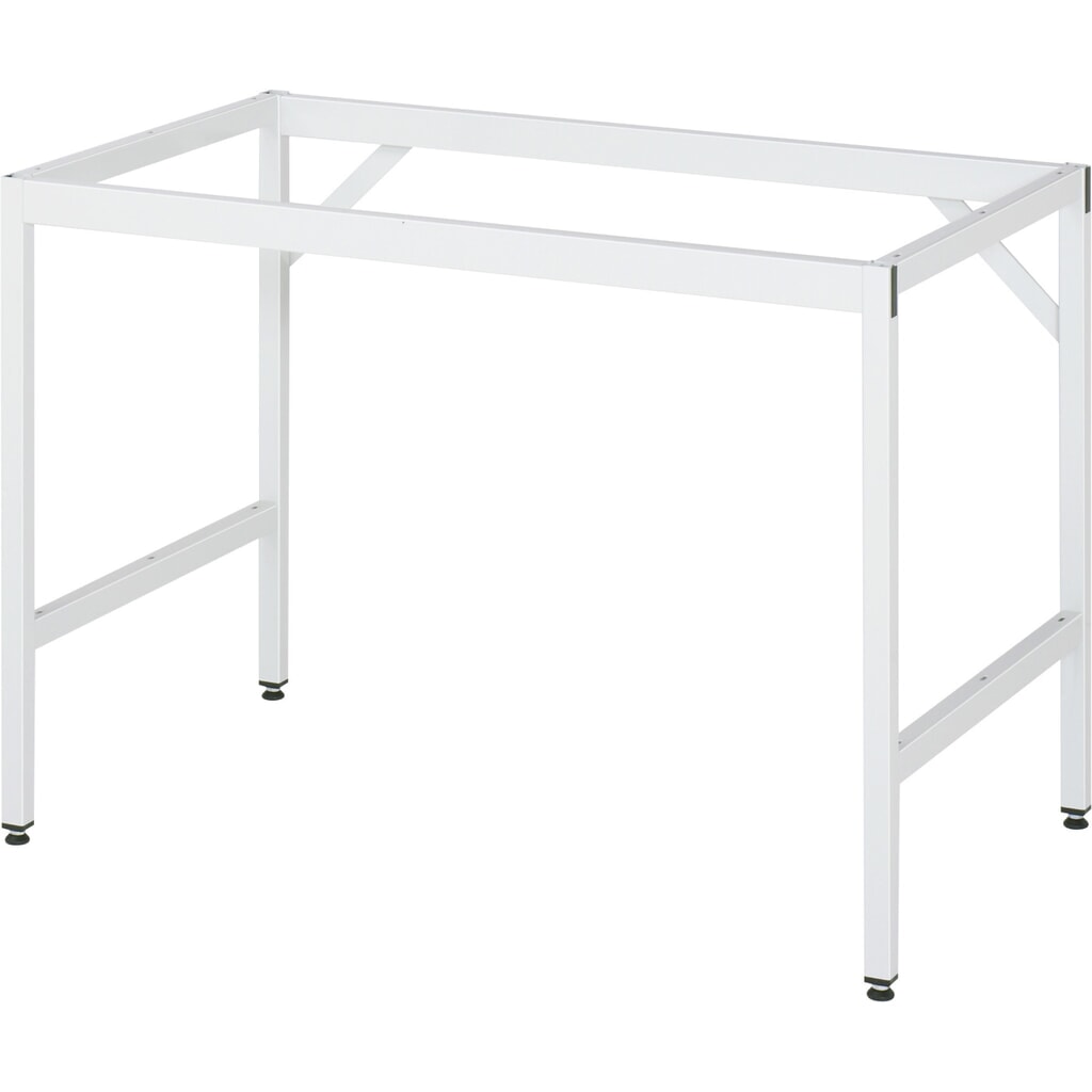 N° de l'image du produit 3 : RAU Établi réglable en hauteur série JERRY, HxlxP 800-850 x 1 250 x 800 mm, Plan de travail avec revêtement en tôle d'acier inoxydable