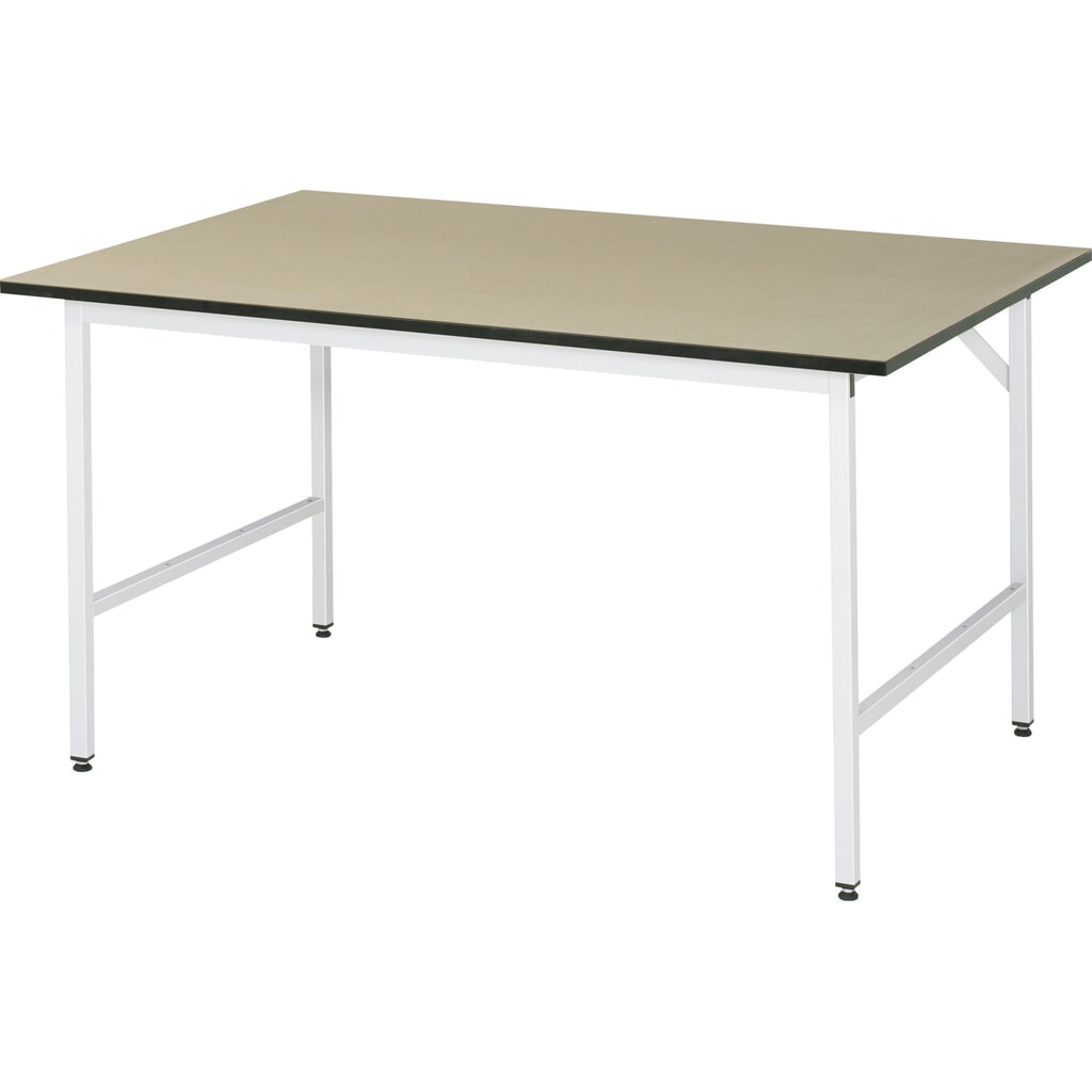 RAU Établi réglable en hauteur série JERRY, HxlxP 800-850 x 1 500 x 1 000 mm, Plan de travail en MDF Illustration du produit: RAU Établi réglable en hauteur série JERRY, HxlxP 800-850 x 1 500 x 1 000 mm, Plan de travail en MDF