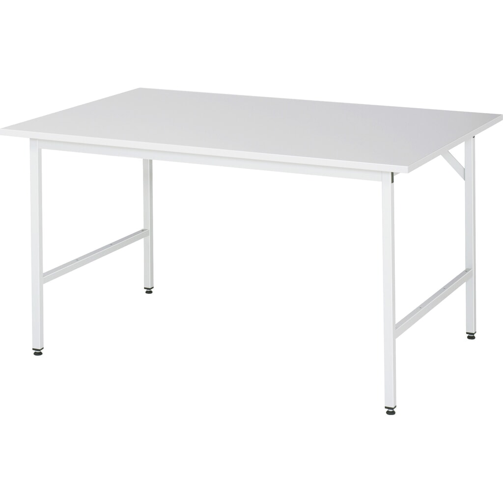 Illustration du produit: RAU Établi réglable en hauteur série JERRY, HxlxP 800-850 x 1 500 x 1 000 mm, Plan de travail avec revêtement en mélamine