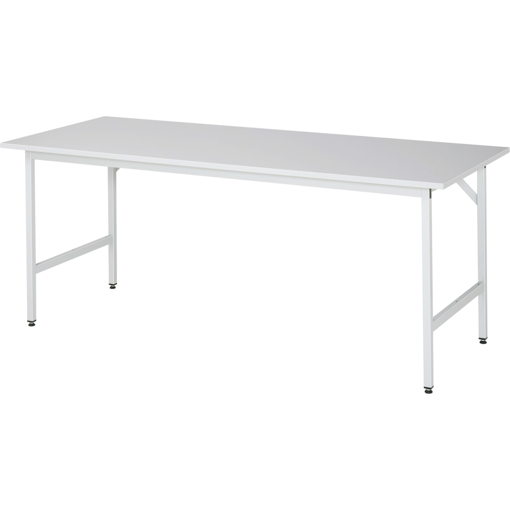 RAU Établi réglable en hauteur série JERRY, HxlxP 800-850 x 2 500 x 800 mm, Plan de travail avec revêtement mélaminé EGB Illustration du produit: RAU Établi réglable en hauteur série JERRY, HxlxP 800-850 x 2 500 x 800 mm, Plan de travail avec revêtement mélaminé EGB
