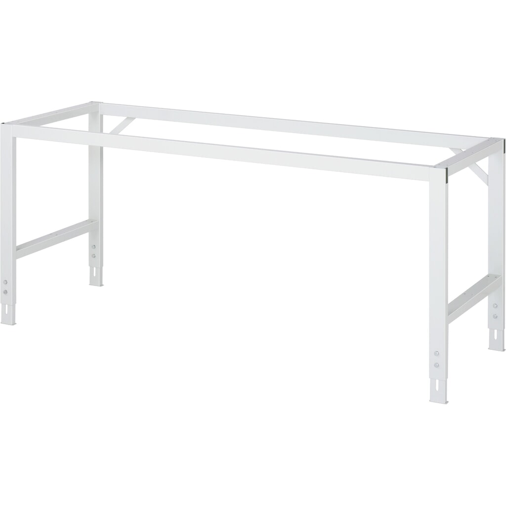 N° de l'image du produit 2 : RAU Kit d'atelier TOM en 2 parties, avec table de travail, HxlxP 760-1 080 x 2 500 x 800 mm, plan de travail avec revêtement en mélamine, plus caisson à roulettes avec 2 tiroirs, HxlxP 690 x 480 x 600 mm