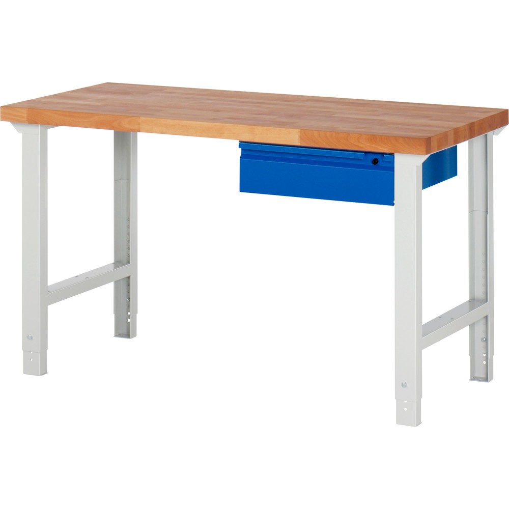 Numéro de l'image du produit 1: RAU Établi série 7000, HxlxP 790-1 140 x 1 500 x 700 mm, 1 tiroir 1 x 150 mm