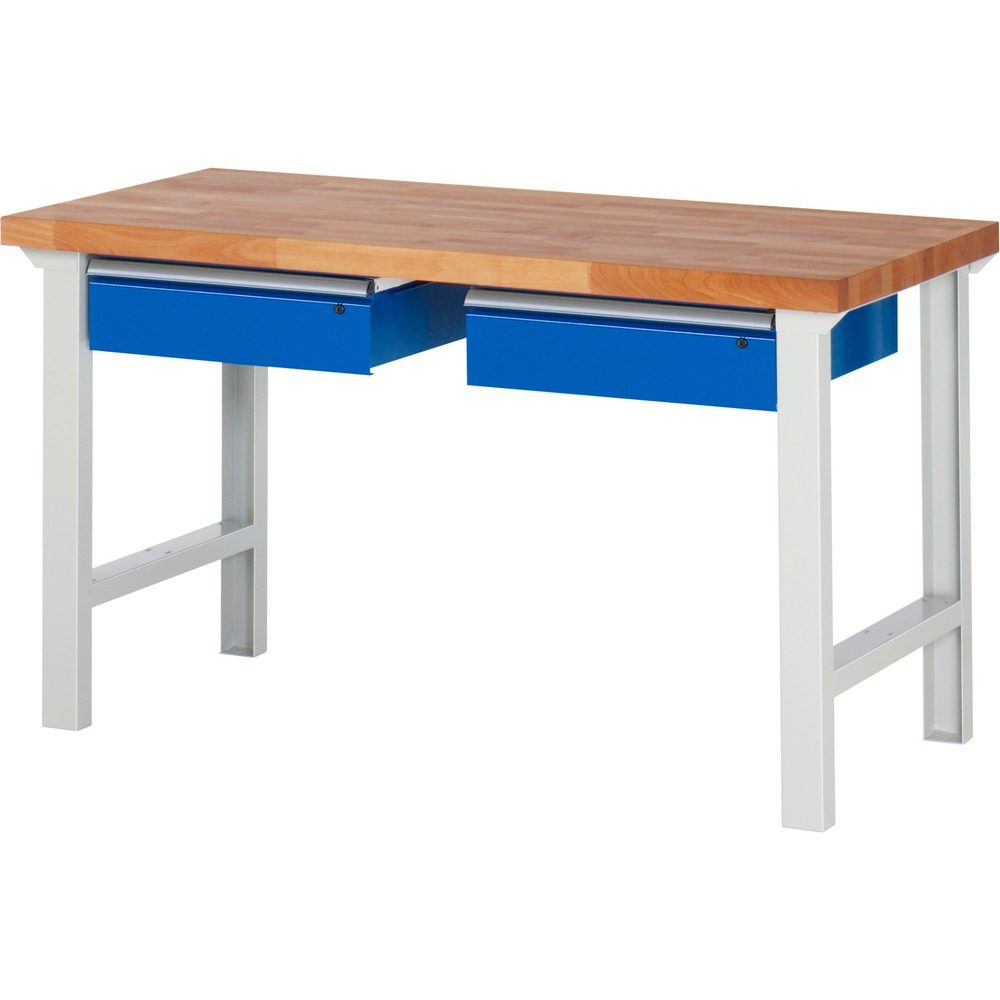 Numéro de l'image du produit 1: RAU Établi série 7000, HxlxP 840 x 1 500 x 700 mm, 2 tiroirs 2 x 150 mm