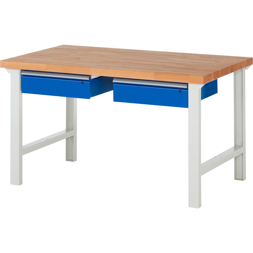 Numéro de l'image du produit 1: RAU Établi série 7000, HxlxP 840 x 1 500 x 900 mm, 2 tiroirs 2 x 150 mm