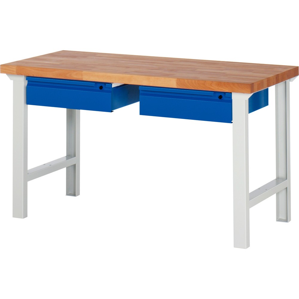 Numéro de l'image du produit 1: RAU Établi série 7000, HxlxP 840 x 1 500 x 700 mm, 2 tiroirs 2 x 150 mm