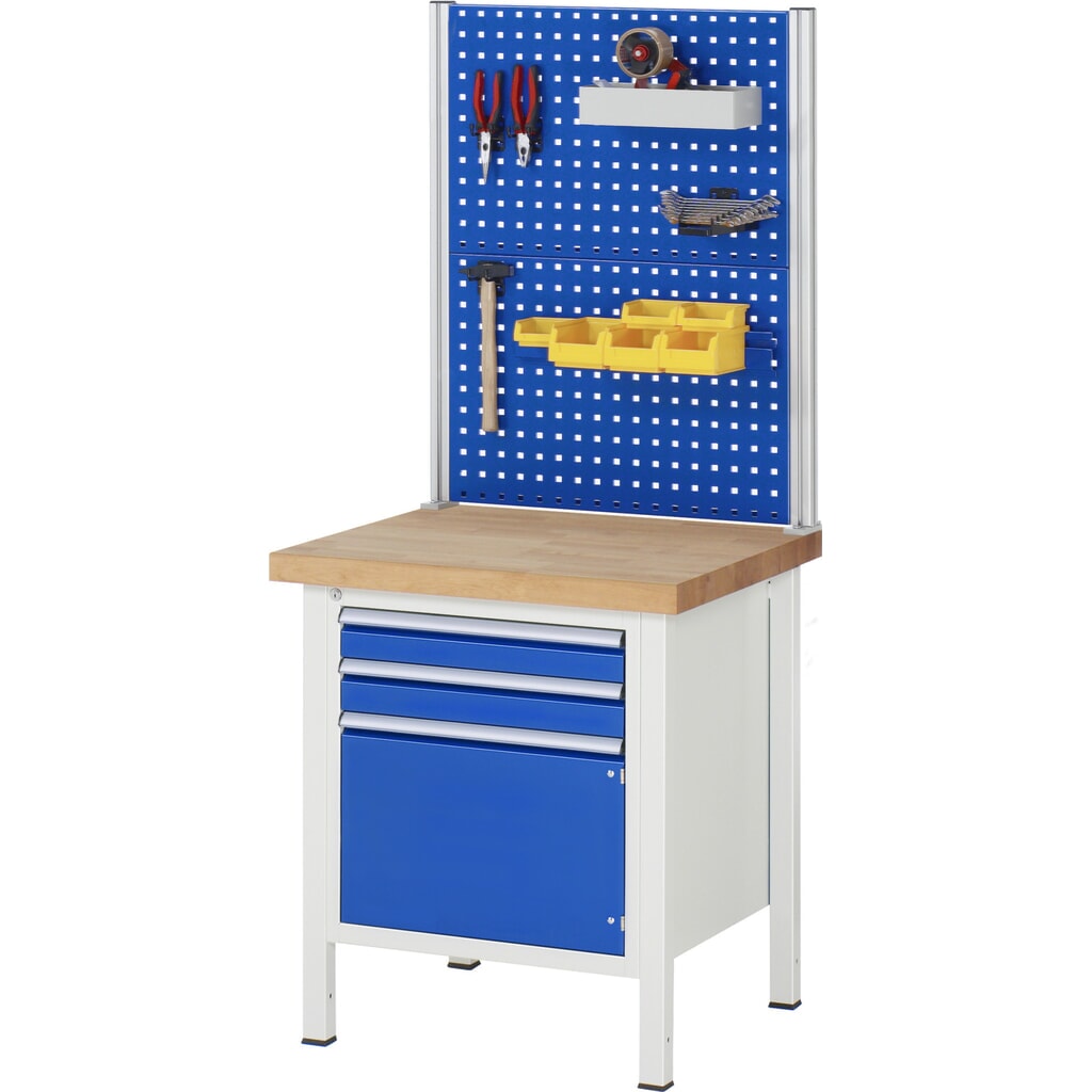 RAU Établi série 8000, 1 porte battante, HxlxP 840 x 750 x 700 mm, 1 tiroir N° de l'image du produit 6 : RAU Établi série 8000, 1 porte battante, HxlxP 840 x 750 x 700 mm, 1 tiroir