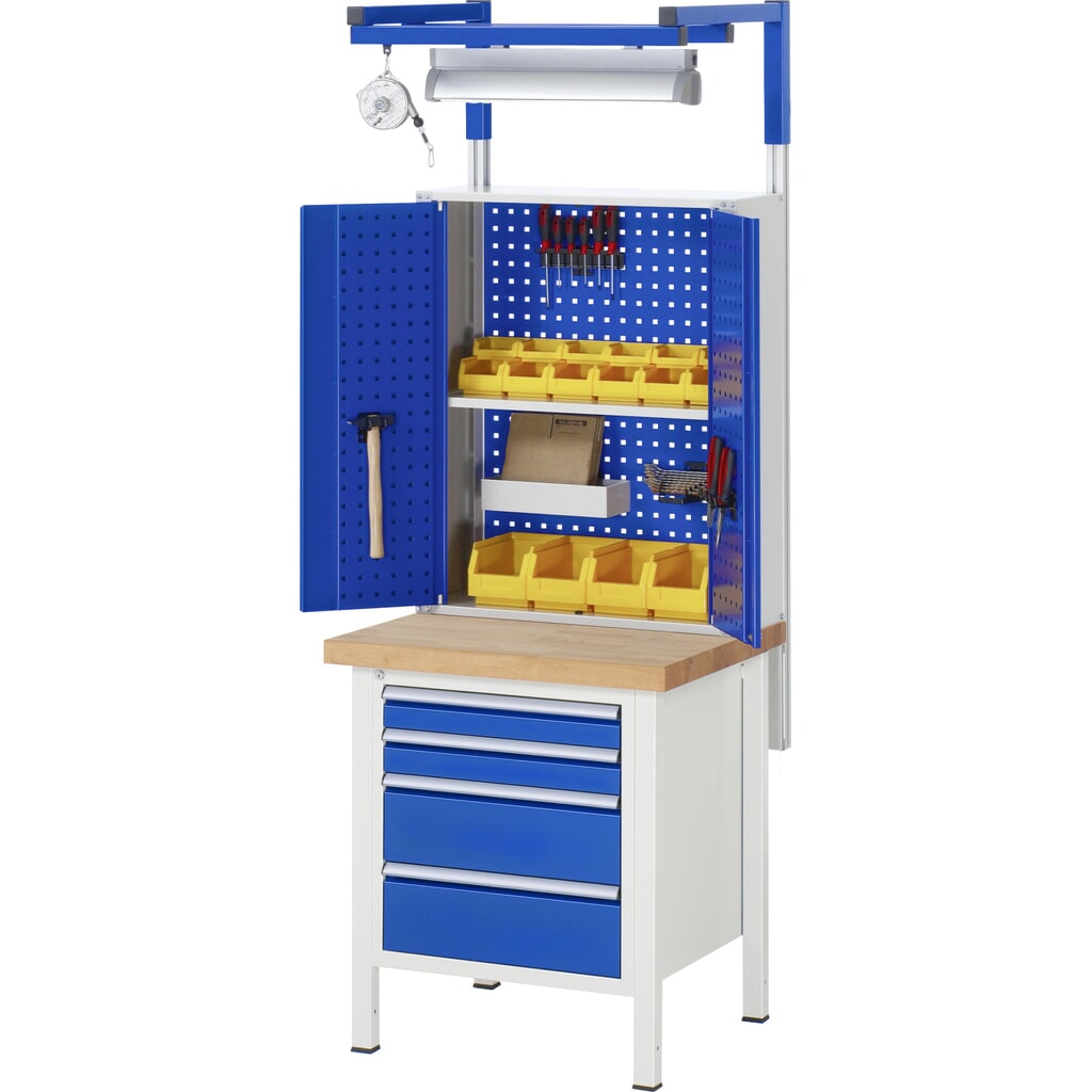 RAU Établi série 8000, HxlxP 840-1 040 x 750 x 700 mm, 2 tiroirs extractibles à 90 % 1 x 150, 1 x 210 mm, capacité de charge des tiroirs 100 kg N° de l'image du produit 7 : RAU Établi série 8000, HxlxP 840-1 040 x 750 x 700 mm, 2 tiroirs extractibles à 90 % 1 x 150, 1 x 210 mm, capacité de charge des tiroirs 100 kg