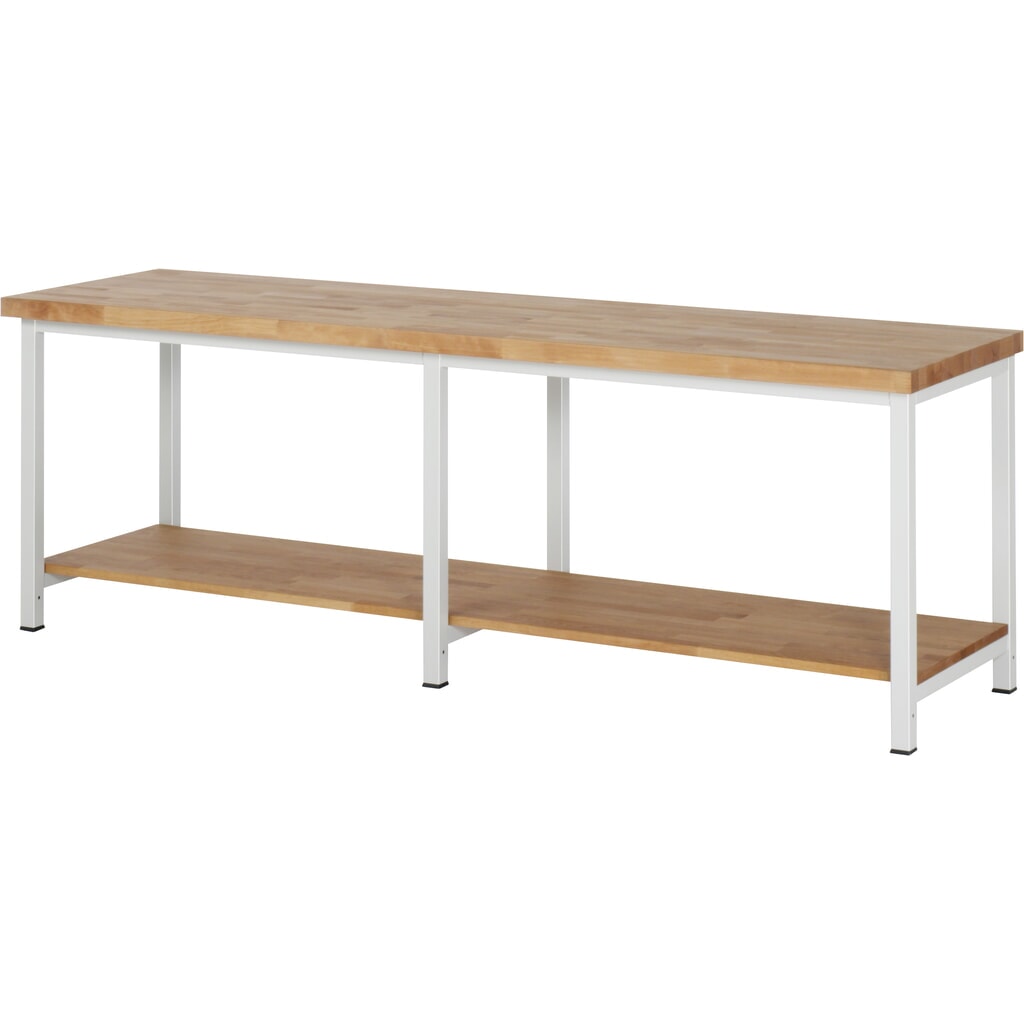 RAU Établi série 8000, HxlxP 840-1 040 x 2 500 x 700 mm, tablette inférieure N° de l'image du produit 1 : RAU Établi série 8000, HxlxP 840-1 040 x 2 500 x 700 mm, tablette inférieure