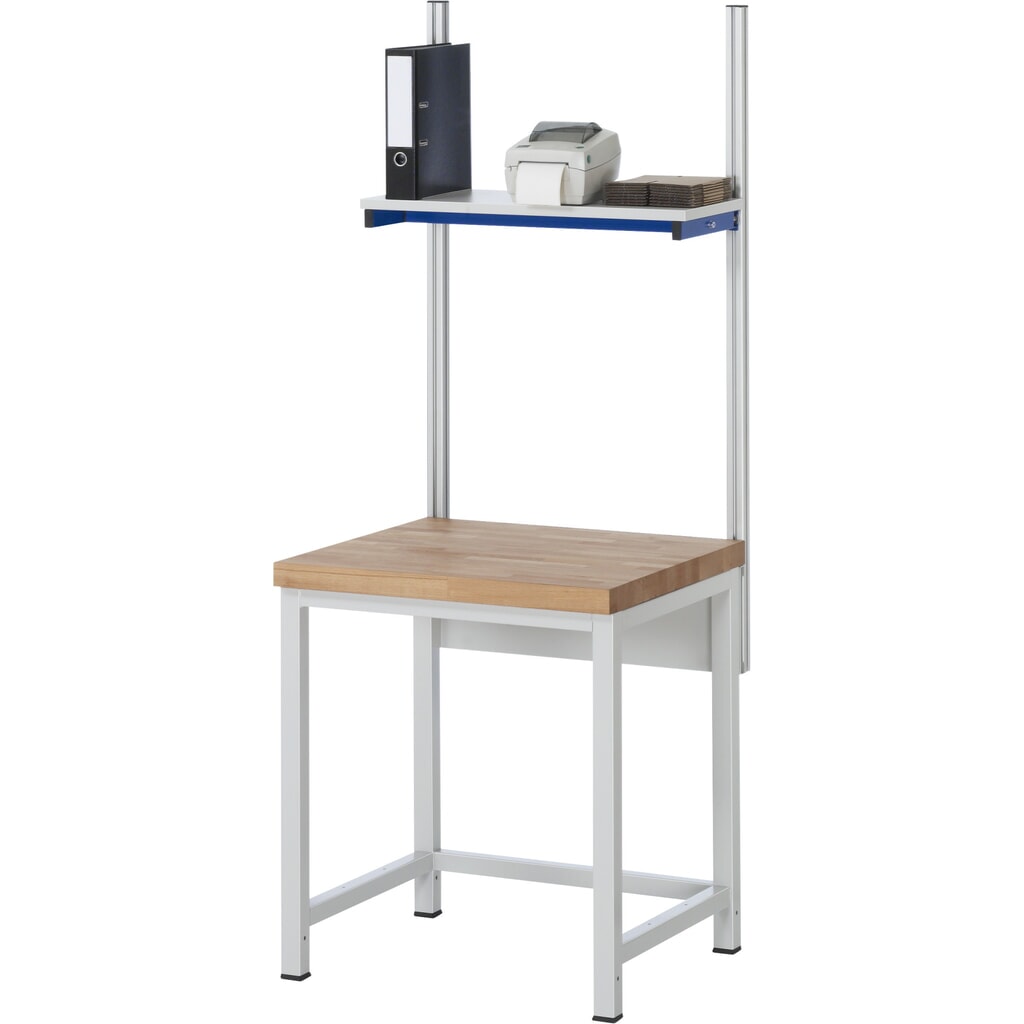 N° de l'image du produit 6 : RAU établi pour charges lourdes série 8000, 1 tablette, profondeur 320 mm, H x l x P 840‑1 040 mm x 750 mm x 700 mm