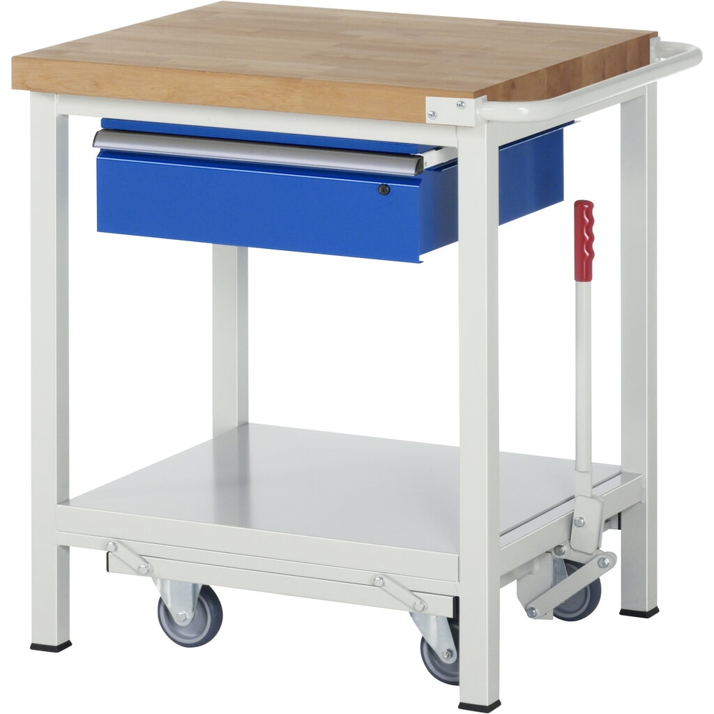 RAU Établi avec châssis série 8000, HxlxP 880 x 750 x 700 mm, tablette inférieure, avec 1 tiroir Illustration du produit: RAU Établi avec châssis série 8000, HxlxP 880 x 750 x 700 mm, tablette inférieure, avec 1 tiroir