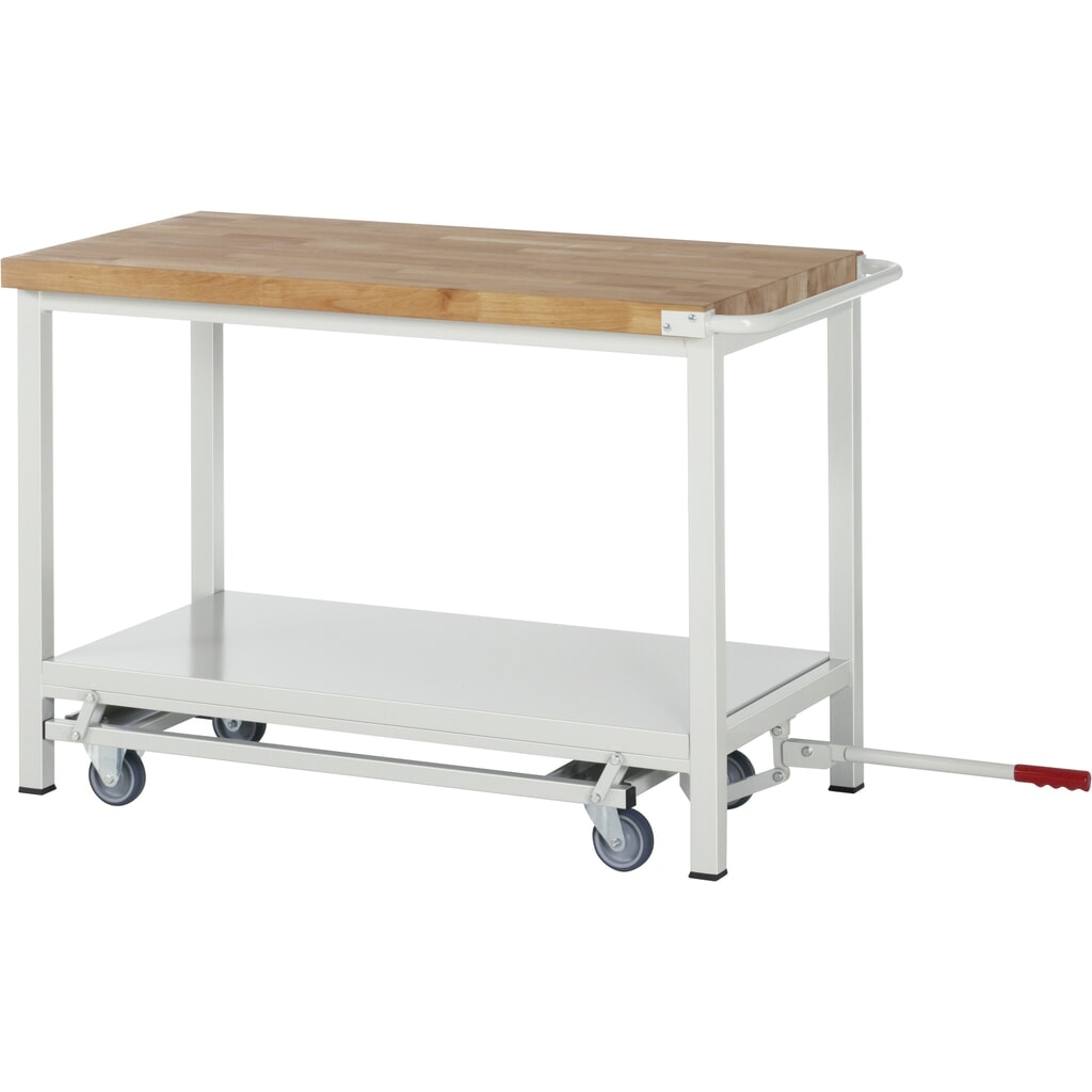 RAU Établi série 8000 avec rouleur abaissable, 2 caissons, HxlxP 880 x 1 000 x 700 mm, 5 tiroirs 2 x 90 mm, 3 x 120 mm N° de l'image du produit 8 : RAU Établi série 8000 avec rouleur abaissable, 2 caissons, HxlxP 880 x 1 000 x 700 mm, 5 tiroirs 2 x 90 mm, 3 x 120 mm