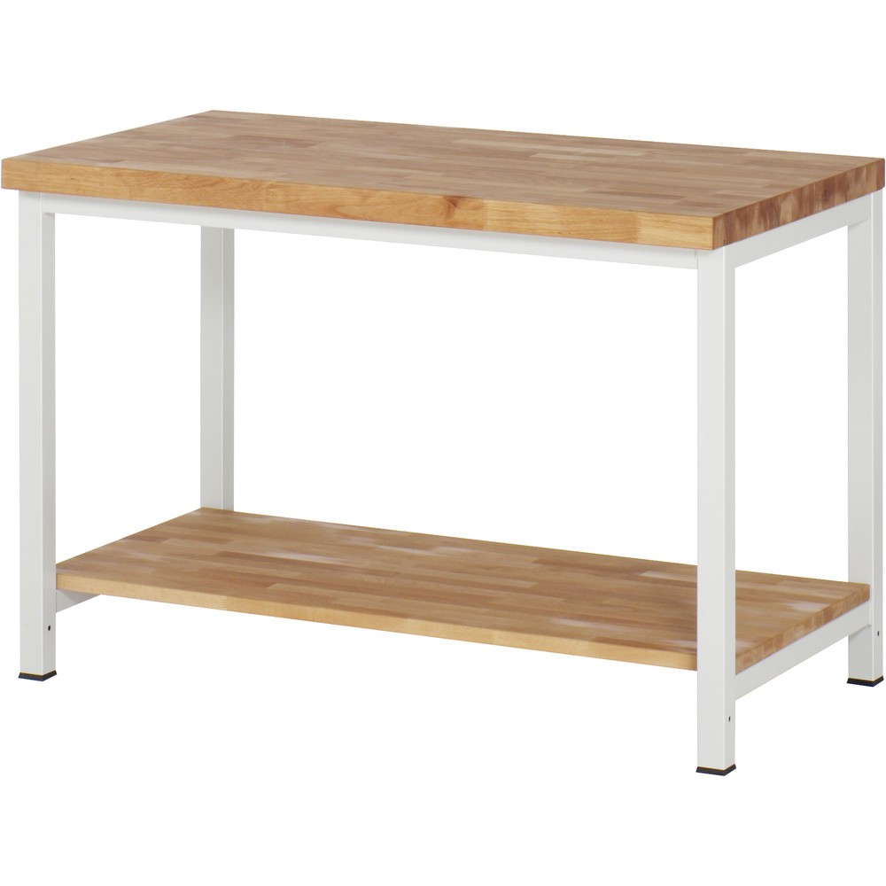 N° de l'image du produit 1 : RAU Établi série 8000, HxlxP 840-1 040 x 1 250 x 700 mm, tablette inférieure