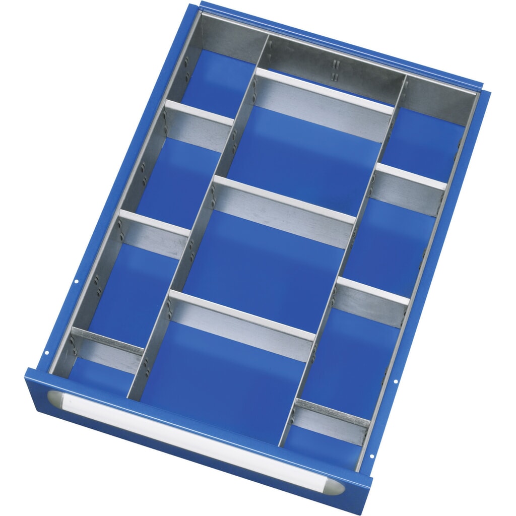 RAU Jeu de compartimentage pour tiroir 390 x 560 mm, hauteur 45 mm, 9 pièces Illustration du produit: RAU Jeu de compartimentage pour tiroir 390 x 560 mm, hauteur 45 mm, 9 pièces