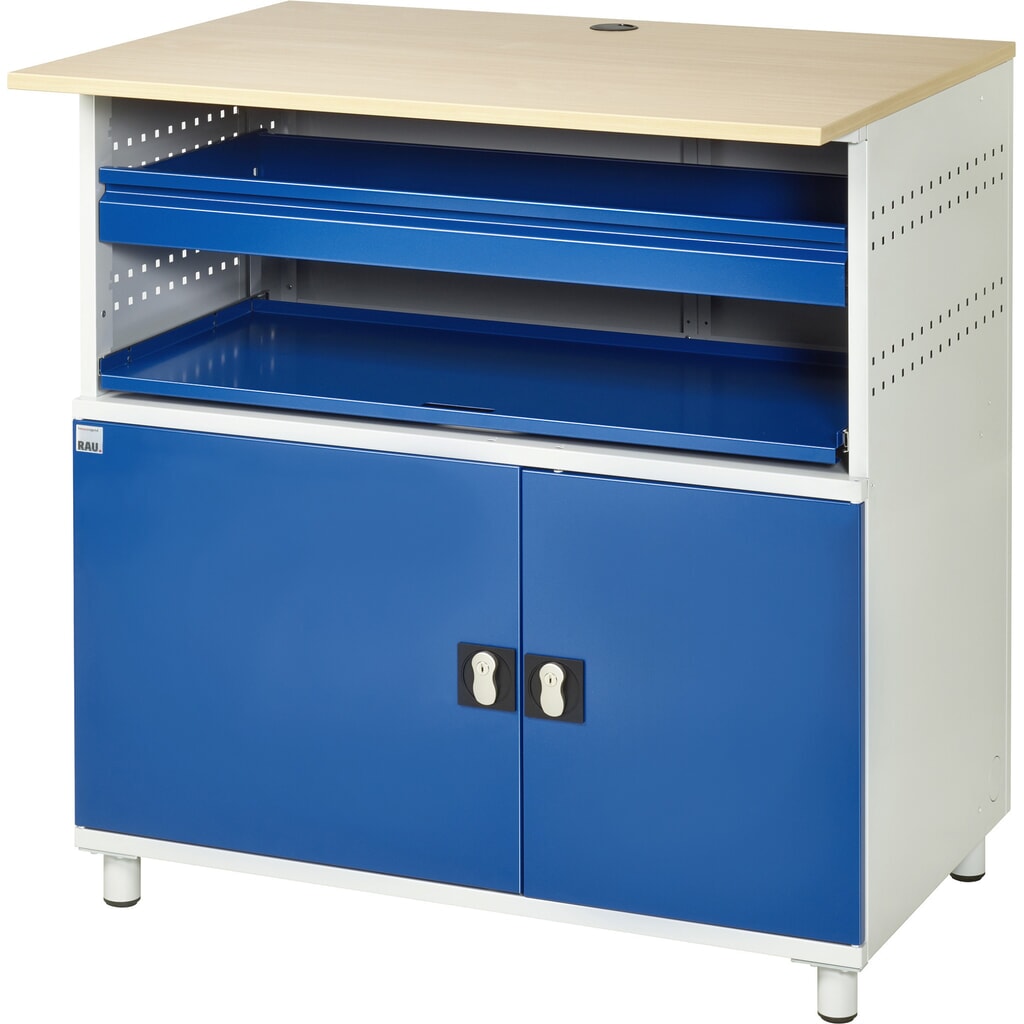 N° de l'image du produit 3 : RAU Poste informatique avec boîtier d'écran, fixe