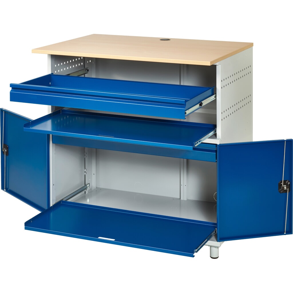 RAU Poste informatique avec boîtier d'écran, fixe N° de l'image du produit 5 : RAU Poste informatique avec boîtier d'écran, fixe
