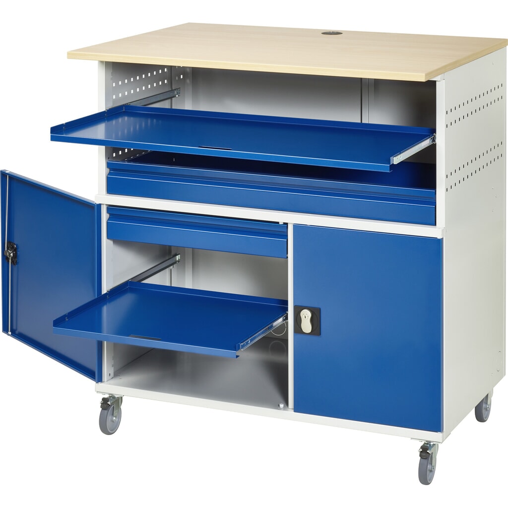 RAU Poste informatique avec boîtier d'écran, fixe N° de l'image du produit 2 : RAU Poste informatique avec boîtier d'écran, fixe