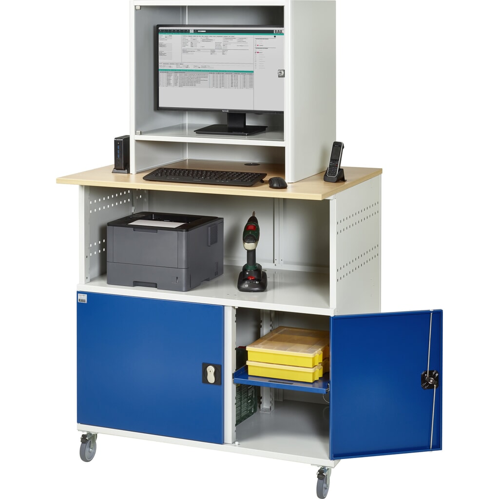 RAU Poste informatique avec boîtier d'écran, mobile N° de l'image du produit 7 : RAU Poste informatique avec boîtier d'écran, mobile