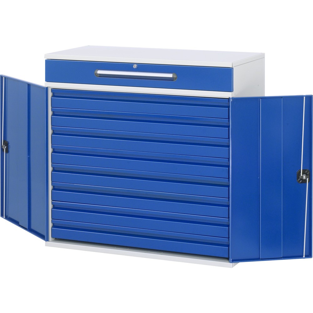 Numéro de l'image du produit 4: RAU Pupitre, HxlxP 1 060 x 1 100 x 520 mm, tiroirs 8 x 80, 1 x 120 mm
