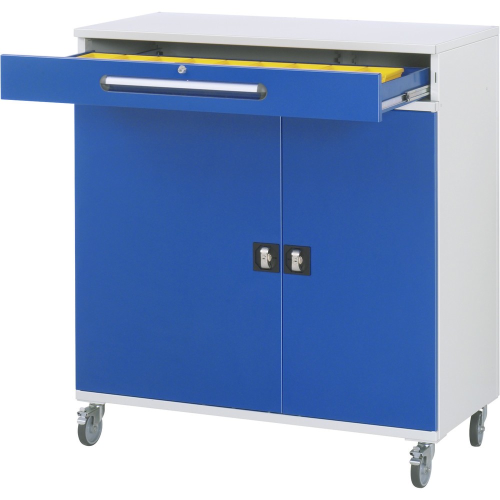 Numéro de l'image du produit 3: RAU Pupitre mobile, HxlxP 1 185 x 1 100 x 520 mm, tiroirs 16 x 80, 1 x 120 mm