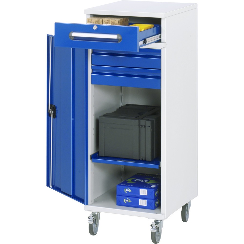 Numéro de l'image du produit 1: RAU Pupitre mobile, HxlxP 1 185 x 450 x 520 mm, tiroirs 2 x 80, 1 x 120 mm