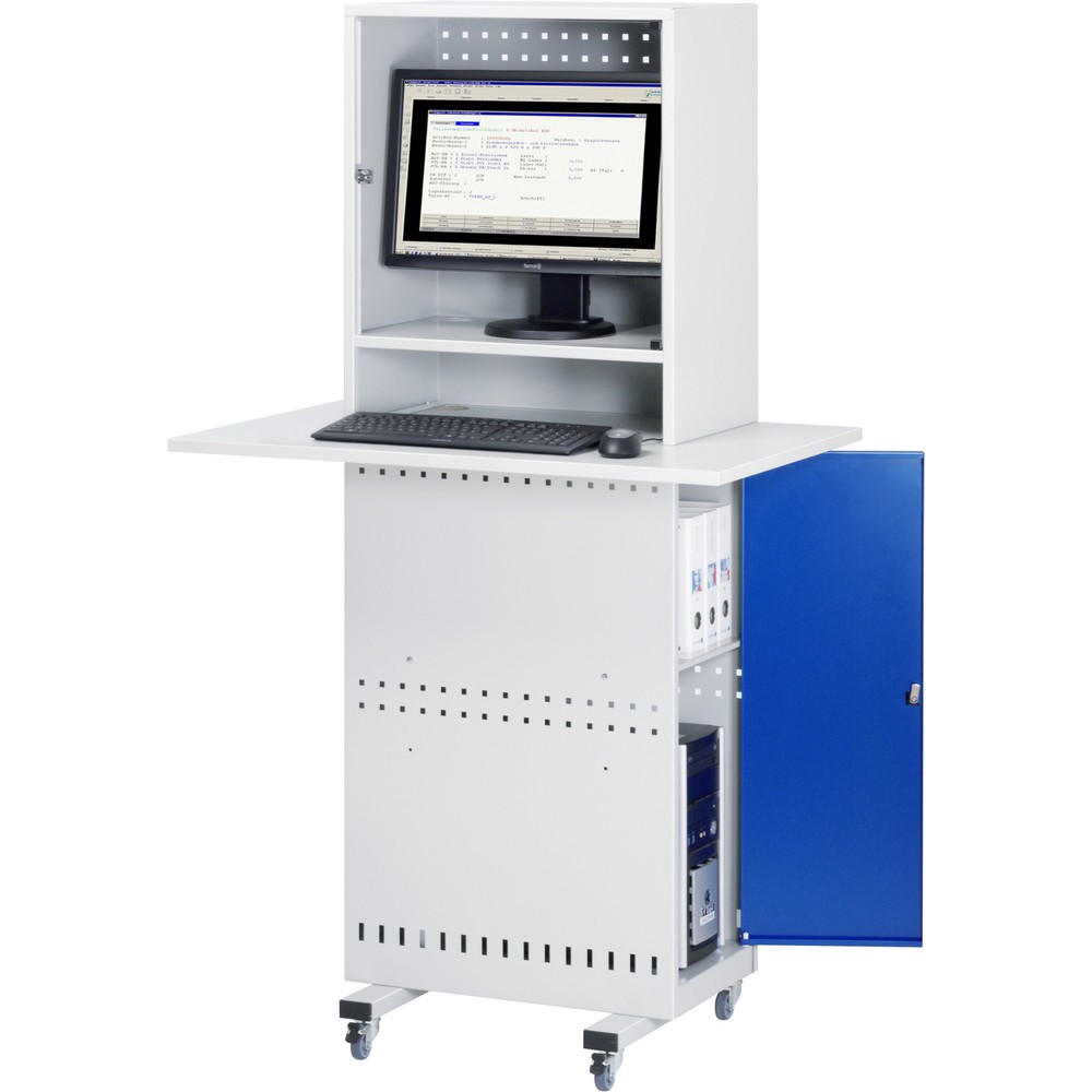 Numéro de l'image du produit 2: RAU Pupitre informatique avec boîtier d'écran, mobile
