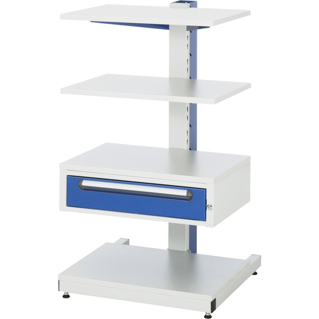 RAU Colonne pour ordinateur, HxP : 1 140 x 650 mm, tiroir 1 x 120 mm, fixe Illustration du produit: RAU Colonne pour ordinateur, HxP : 1 140 x 650 mm, tiroir 1 x 120 mm, fixe