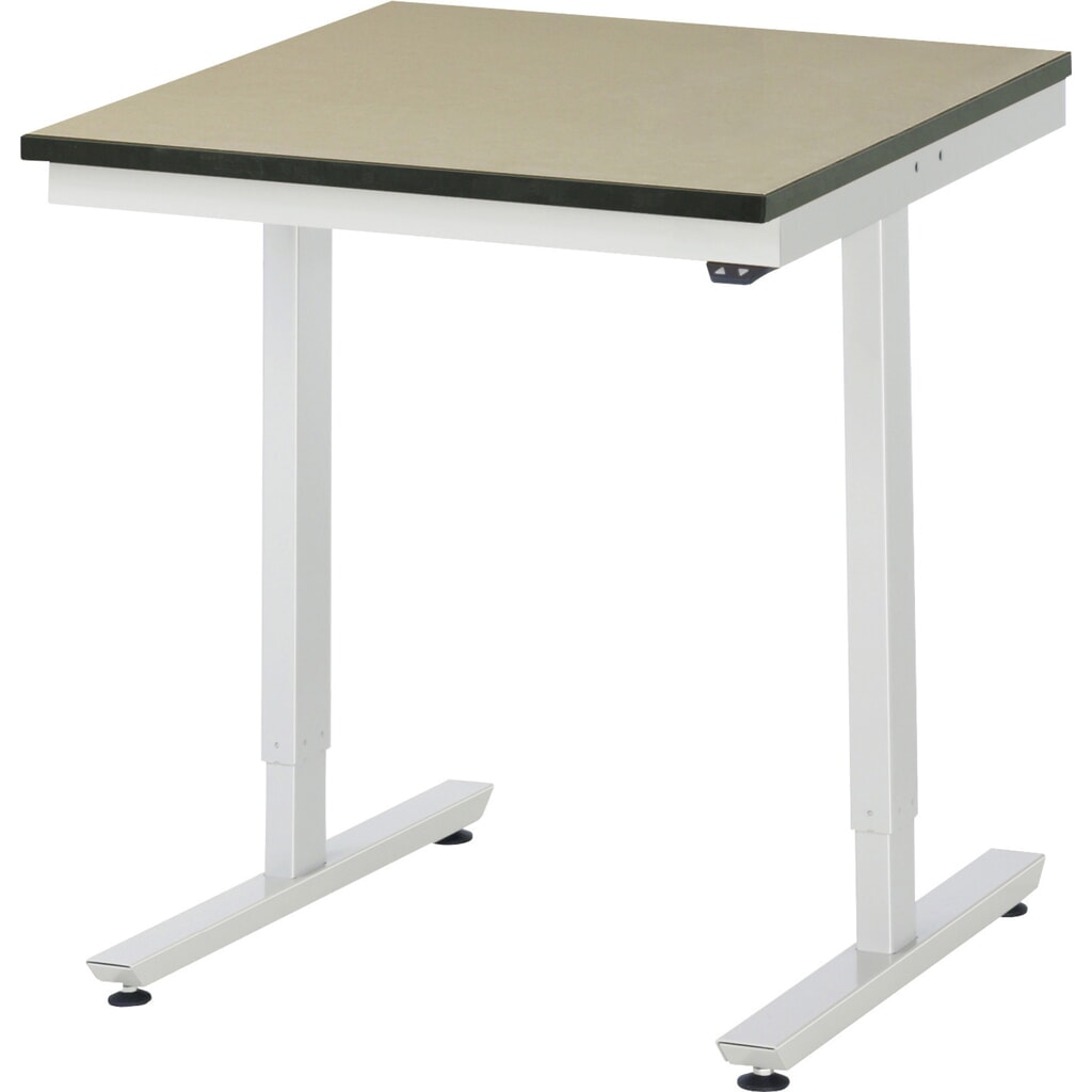RAU Table de travail à réglage électrique de la hauteur Série adlatus 300, HxlxP 720-1 120 x 750 x 800 mm, plan de travail en MDF Illustration du produit: RAU Table de travail à réglage électrique de la hauteur Série adlatus 300, HxlxP 720-1 120 x 750 x 800 mm, plan de travail en MDF