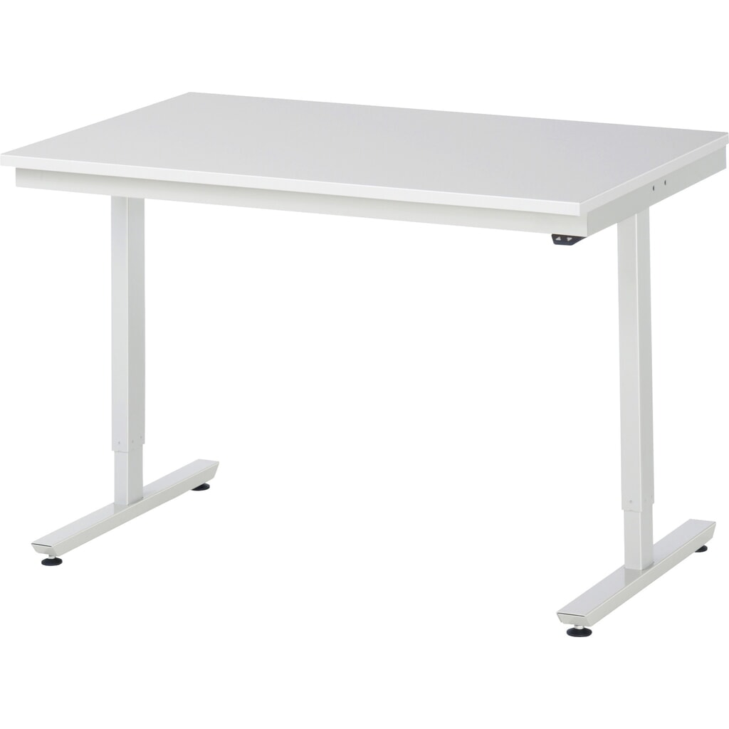 RAU Table de travail à réglage électrique de la hauteur Série adlatus 300, HxlxP 720-1 120 x 1 250 x 800 mm, plan de travail en revêtement mélamine EGB Illustration du produit: RAU Table de travail à réglage électrique de la hauteur Série adlatus 300, HxlxP 720-1 120 x 1 250 x 800 mm, plan de travail en revêtement mélamine EGB