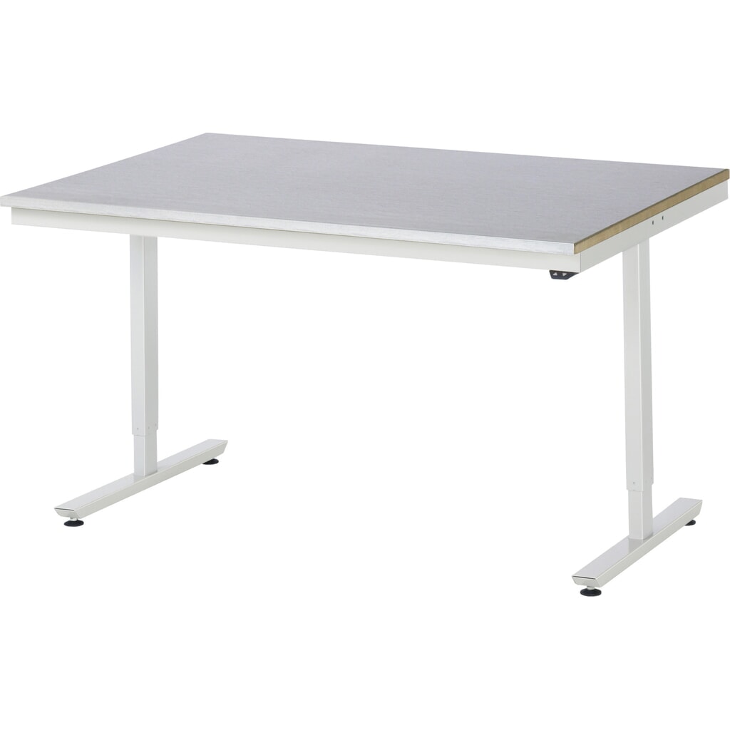 RAU Table de travail à réglage électrique de la hauteur Série adlatus 300, HxlxP 720-1 120 x 1 500 x 1 000 mm, plan de travail avec revêtement en tôle d’acier Illustration du produit: RAU Table de travail à réglage électrique de la hauteur Série adlatus 300, HxlxP 720-1 120 x 1 500 x 1 000 mm, plan de travail avec revêtement en tôle d’acier
