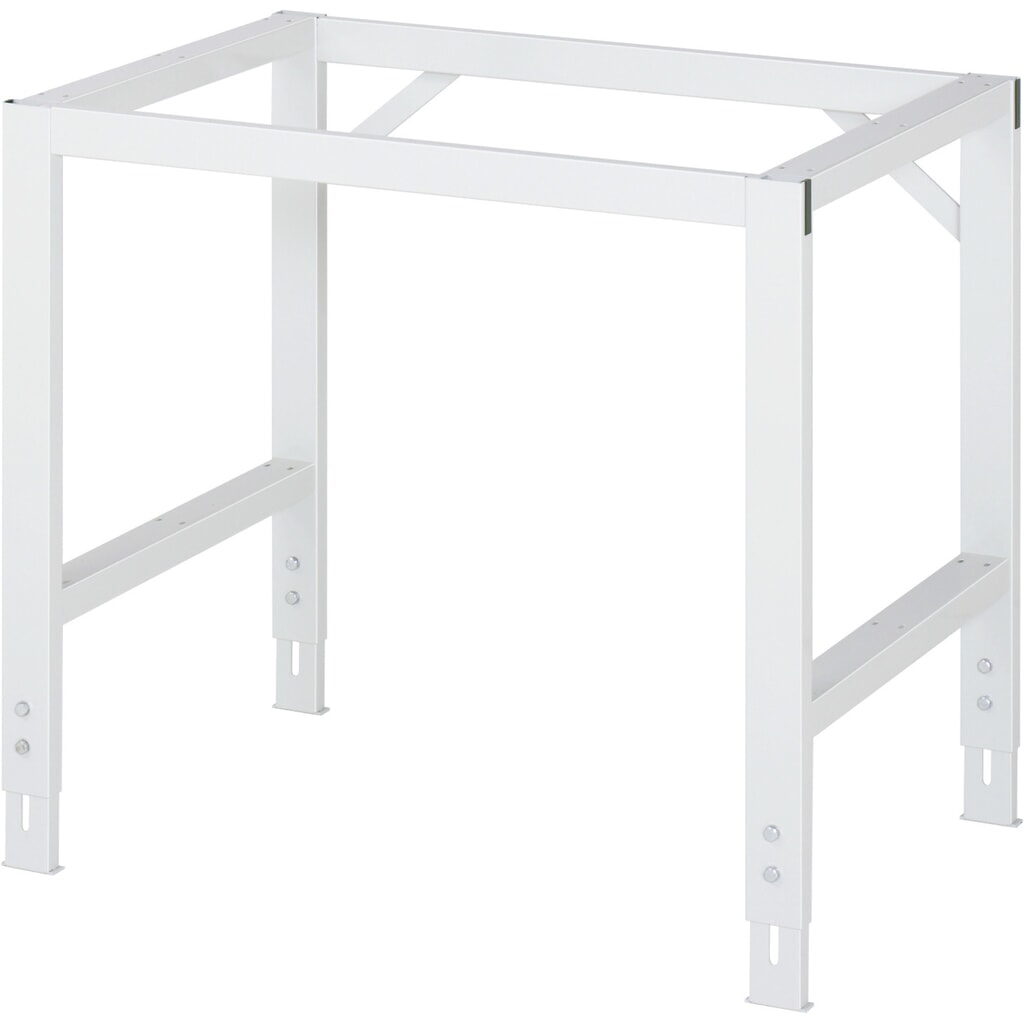 RAU Table pour poste de travail réglable en hauteur série TOM, HxlxP 760-1 080 x 1 000 x 1 000 mm, plan de travail en revêtement linoléum / universel N° de l'image du produit 2 : RAU Table pour poste de travail réglable en hauteur série TOM, HxlxP 760-1 080 x 1 000 x 1 000 mm, plan de travail en revêtement linoléum / universel