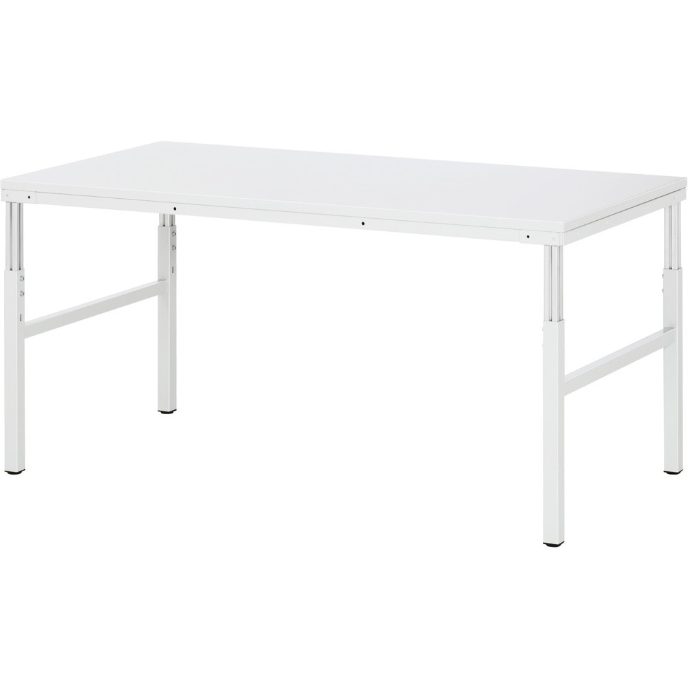 Numéro de l'image du produit 1: RAU Table de travail Série E, HxlxP 650-1 000 x 1 800 x 900 mm, plan de travail avec revêtement en mélamine