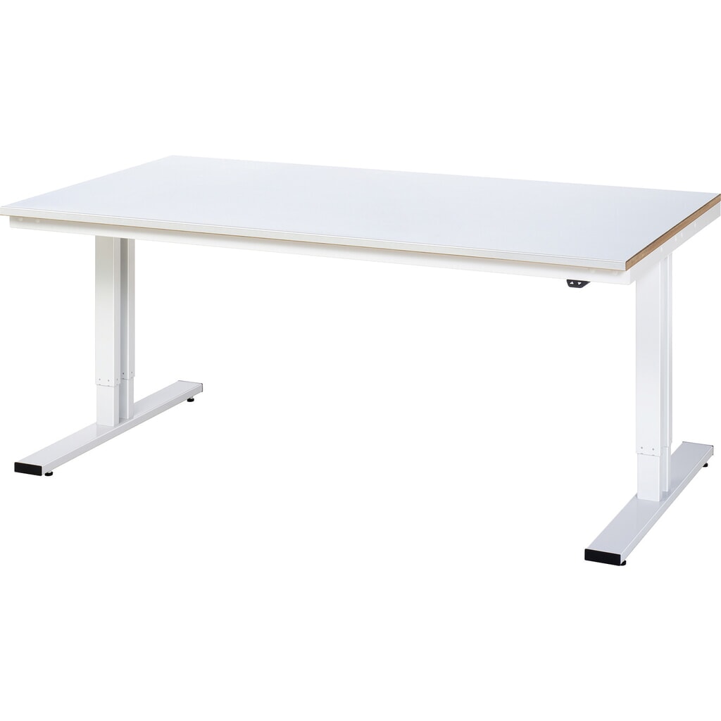 RAU Table pour poste de travail à réglage électrique de la hauteur série adlatus 300, HxlxP 720-1 120 x 2 000 x 1 000 mm, plan de travail recouvert de tôle d’acier N° de l'image du produit 1 : RAU Table pour poste de travail à réglage électrique de la hauteur série adlatus 300, HxlxP 720-1 120 x 2 000 x 1 000 mm, plan de travail recouvert de tôle d’acier