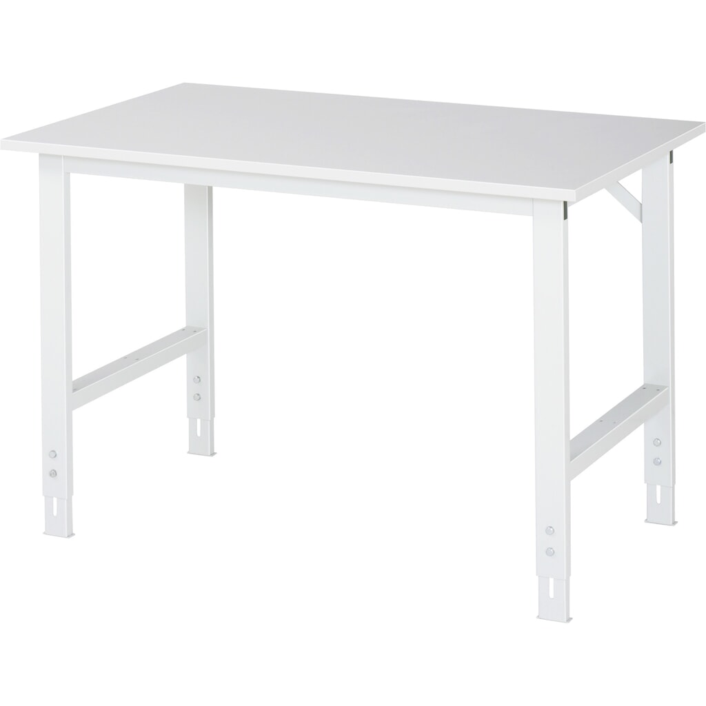 Illustration du produit: RAU Table pour poste de travail réglable en hauteur série TOM, HxlxP 760-1 080 x 1 250 x 800 mm, plan de travail EGB mélaminé