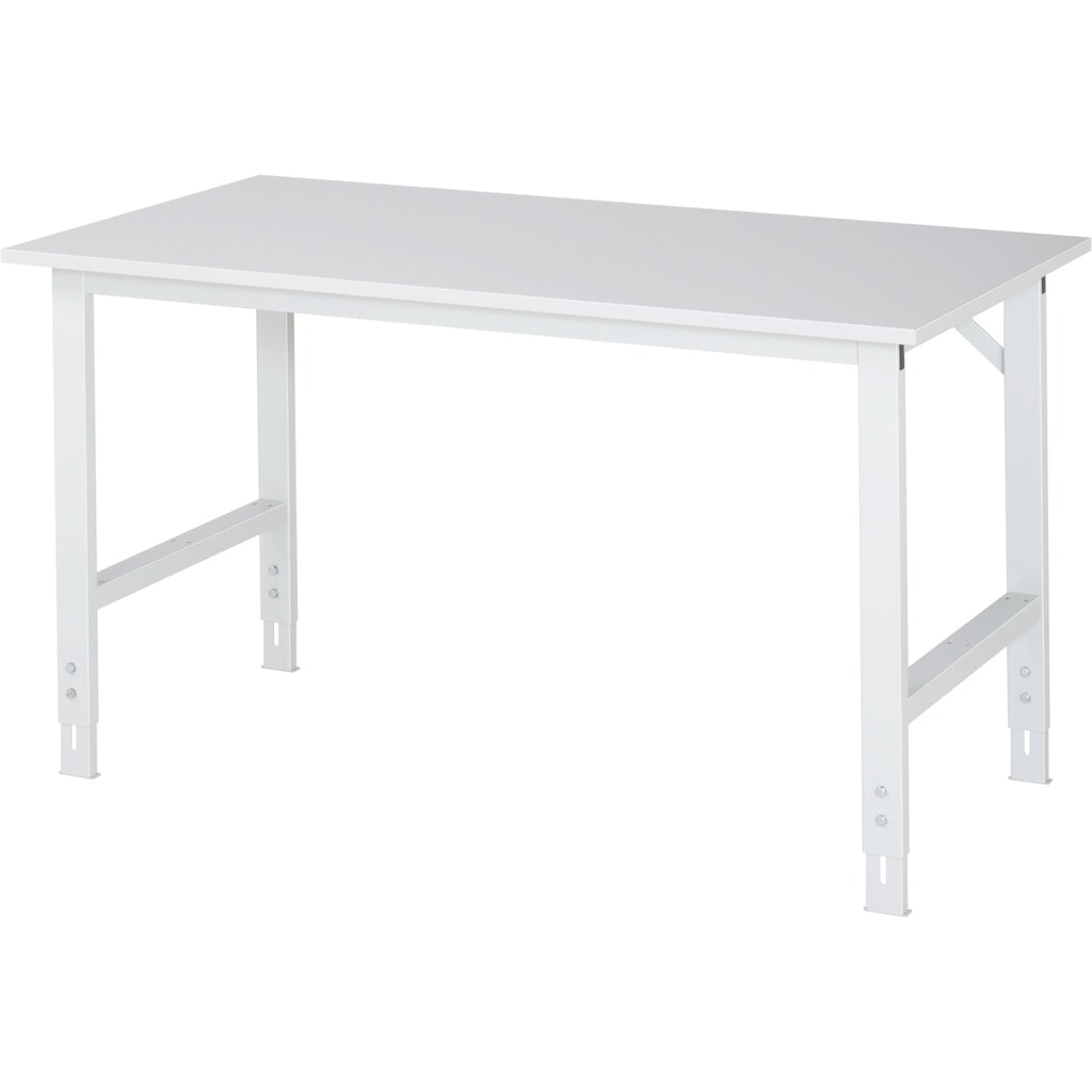 Illustration du produit: RAU Table pour poste de travail réglable en hauteur série TOM, HxlxP 760-1 080 x 1 500 x 800 mm, plan de travail mélaminé