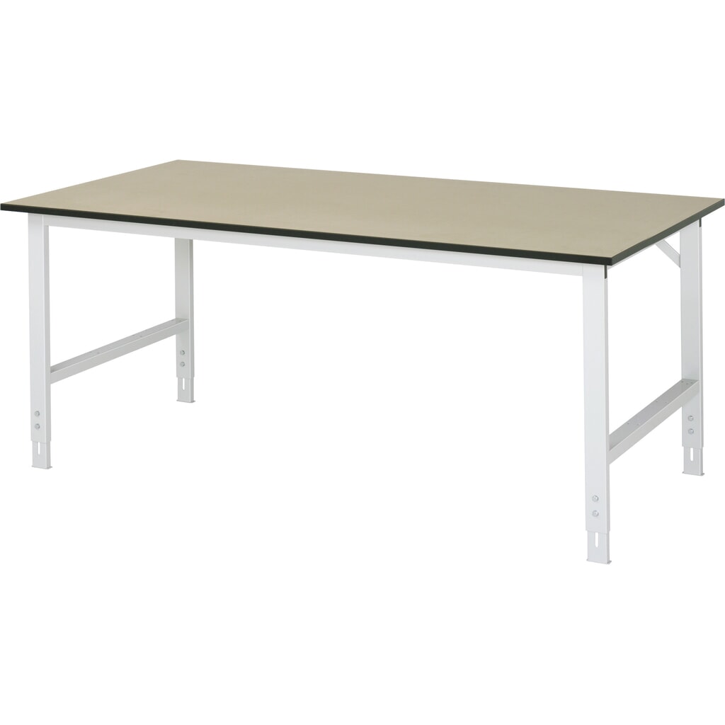 RAU Table pour poste de travail réglable en hauteur série TOM, HxlxP 760-1 080 x 2 000 x 1 000 mm, plan de travail MDF N° de l'image du produit 1 : RAU Table pour poste de travail réglable en hauteur série TOM, HxlxP 760-1 080 x 2 000 x 1 000 mm, plan de travail MDF