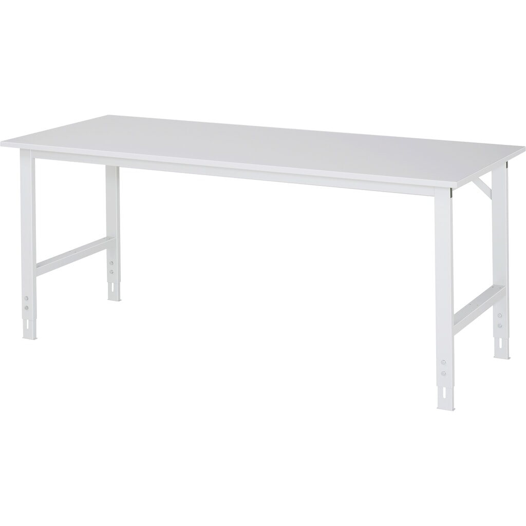 Illustration du produit: RAU Table pour poste de travail réglable en hauteur série TOM, HxlxP 760-1 080 x 2 000 x 800 mm, plan de travail EGB mélaminé